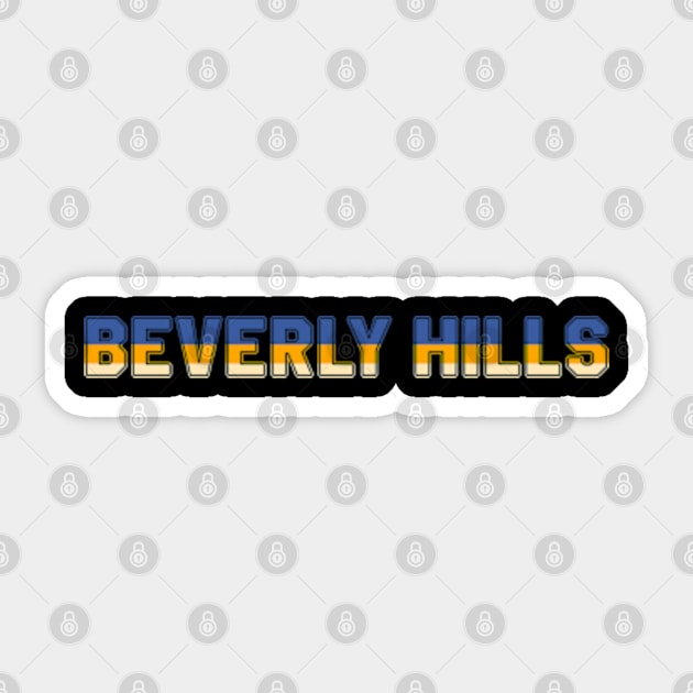 Beverly HillsColor Hunt Sticker by ART BY IIPRATMO